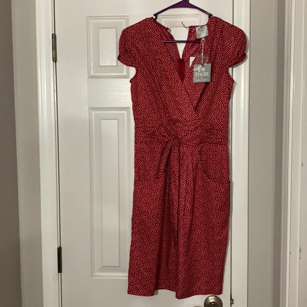 NWT red with white polka dot dress from Anthropologie